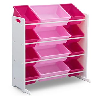 Delta Children Kids' 12 Plastic Bins Toy Storage Organizer