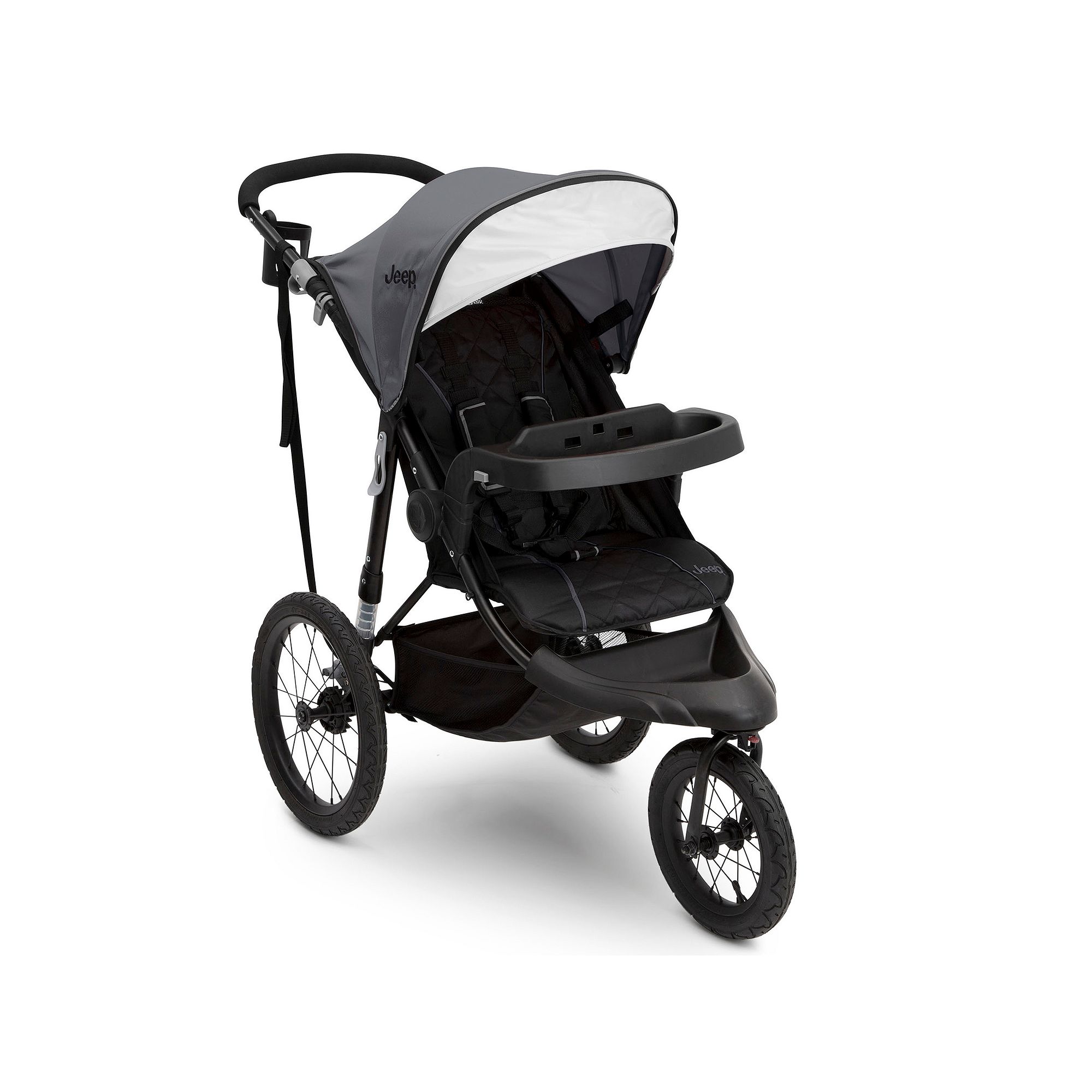 Delta Children Jeep Classic Jogging Stroller, Gray