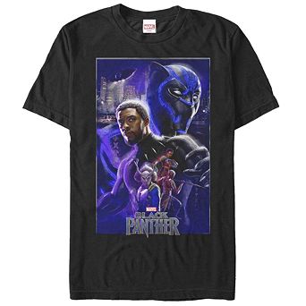 Men's Black Panther Movie Panther Light Tee