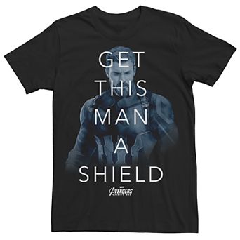 Men's Avengers Infinity War Captain America Shield Tee