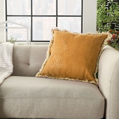 Mina Victory Life Styles Stonewash Sage Pouf