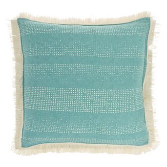 Mina Victory Life Styles Stonewash Sage Pouf