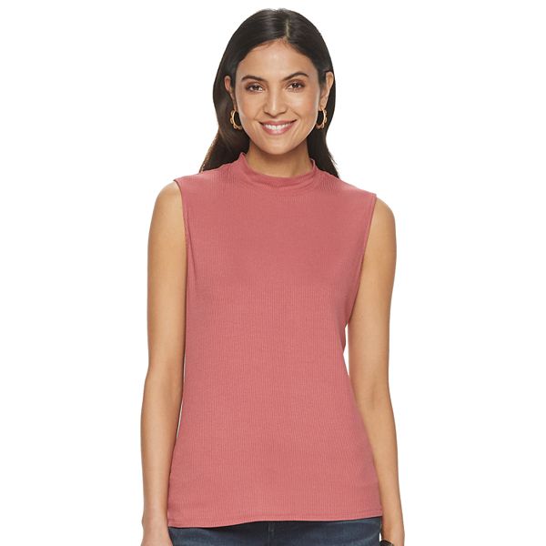 Kohls sleeveless cheap mock turtleneck