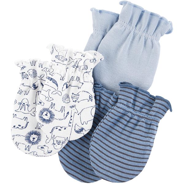 Baby Boy Carters 3 Pack Mittens