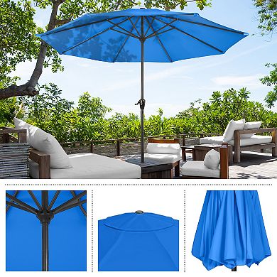 Pure Garden Blue Patio Umbrella