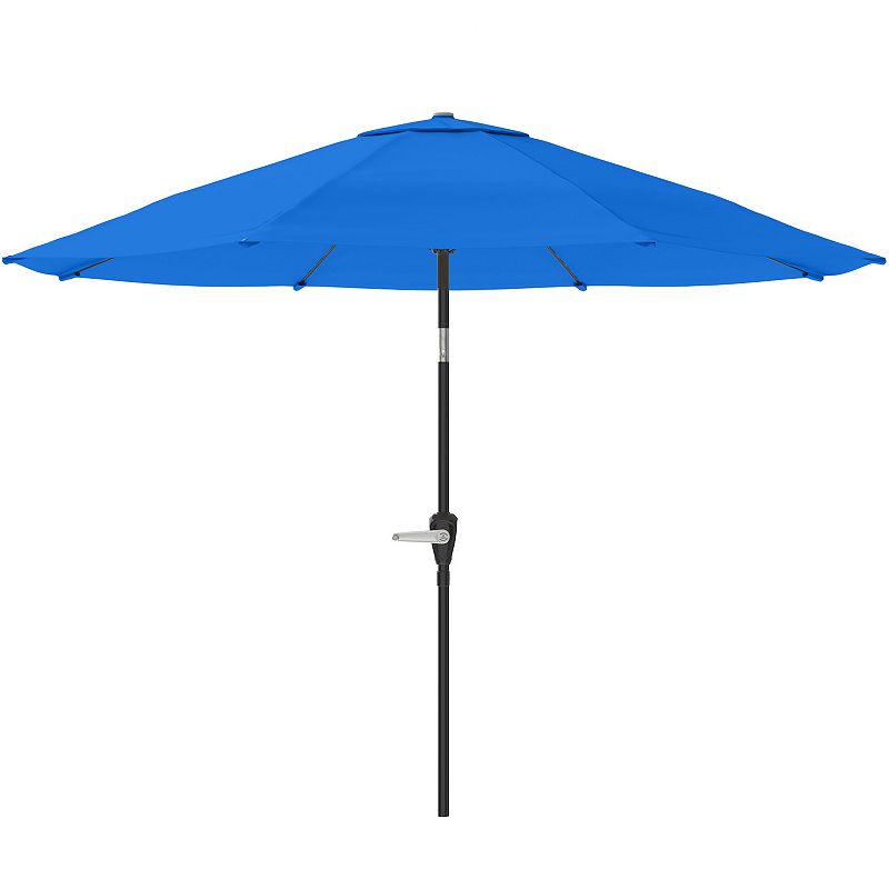 37209167 Pure Garden Blue Auto Tilt Patio Umbrella sku 37209167