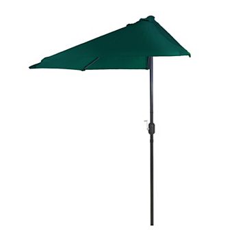 Pure Garden Half Round Patio Umbrella