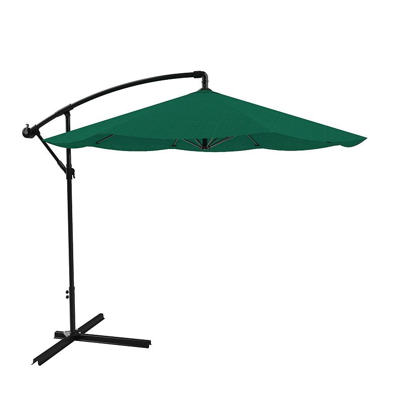 Pure Garden Green Overhanging Patio Umbrella