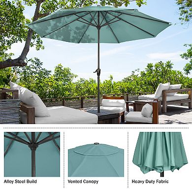 Pure Garden Dusty Green Patio Umbrella