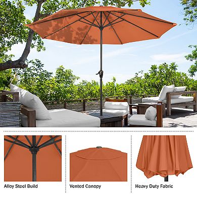 Pure Garden Orange Patio Umbrella