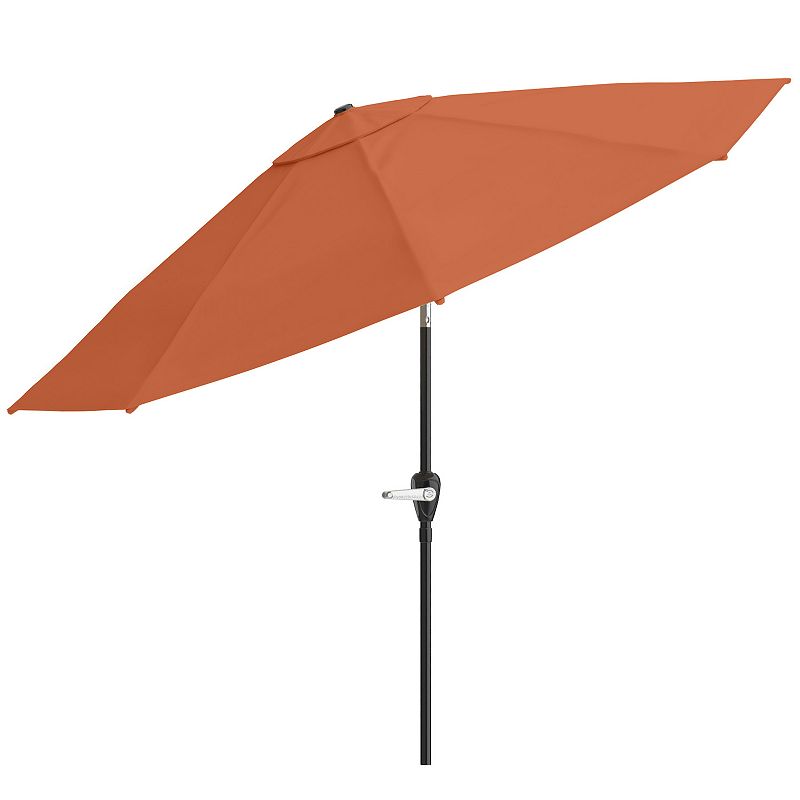 Pure Garden Orange Auto Tilt Patio Umbrella, Multicolor