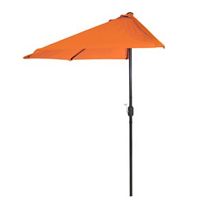 Pure Garden Dusty Green Half Round Patio Umbrella