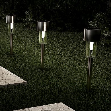 Pure Garden Silver Landscape Stake Light 12-Pack