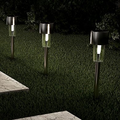 Pure Garden Silver Landscape Stake Light