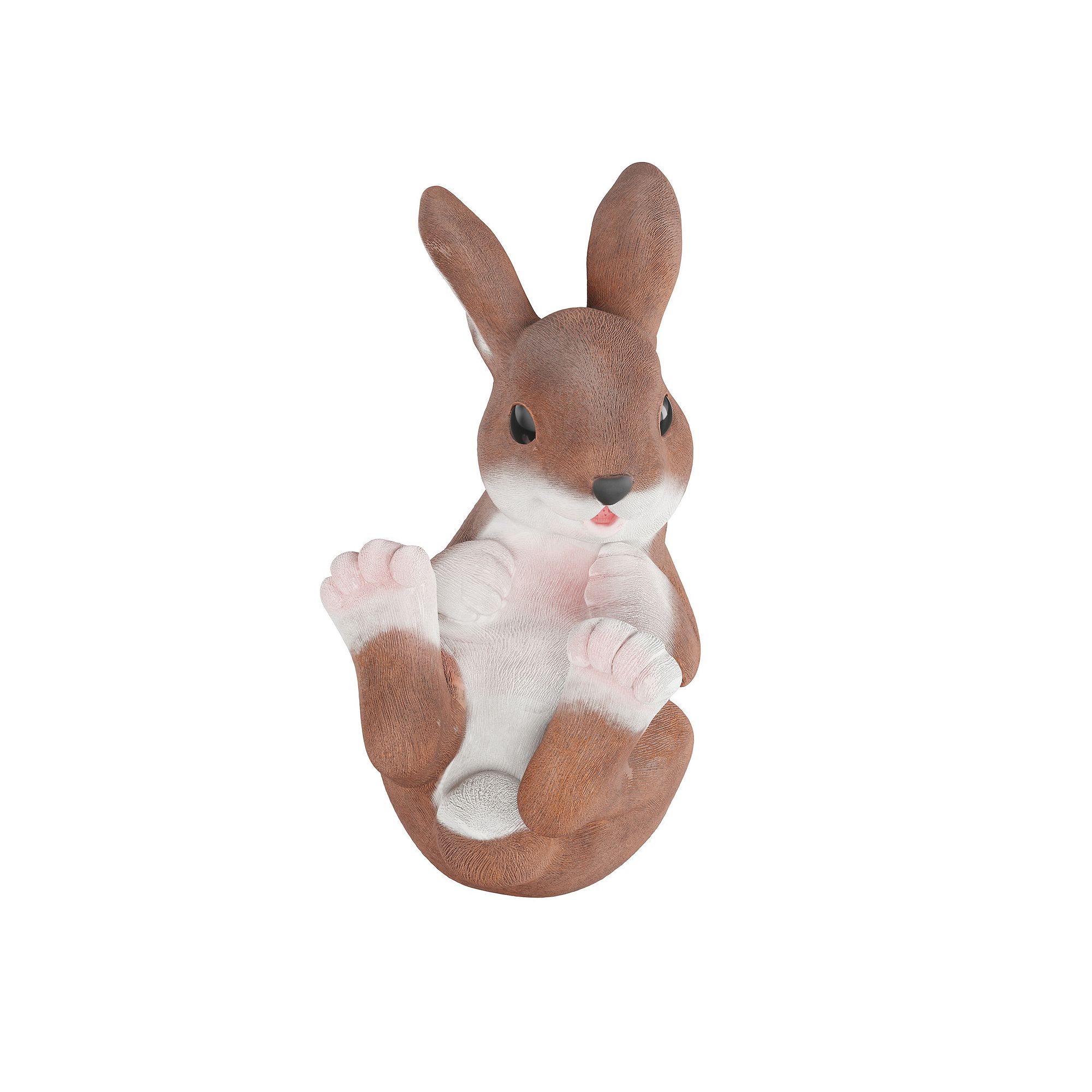 Pure Garden Bunny Rabbit Statue for Outdoor Lawn and Garden, Multi