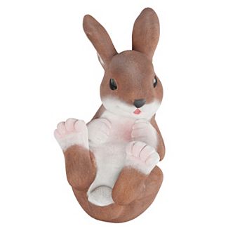 Pure Garden Bunny Rabbit Statue for Outdoor Lawn and Garden