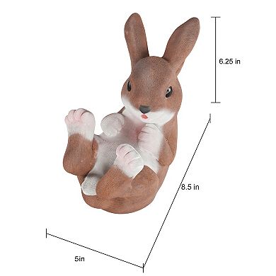 Pure Garden Bunny Rabbit Statue for Outdoor Lawn and Garden