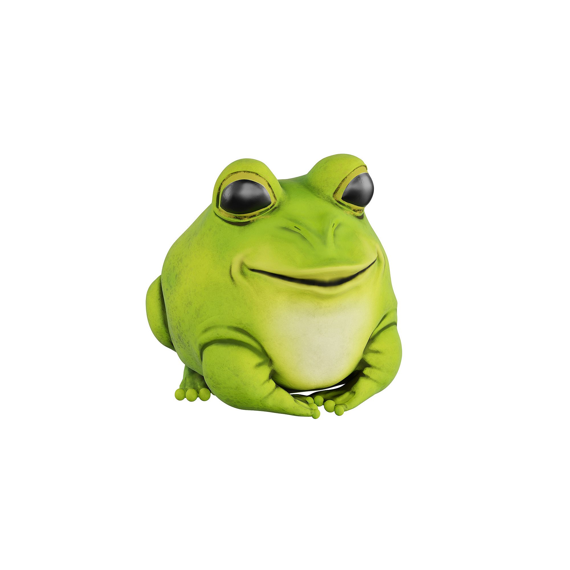 Pure Garden Frog Figurine, Multi