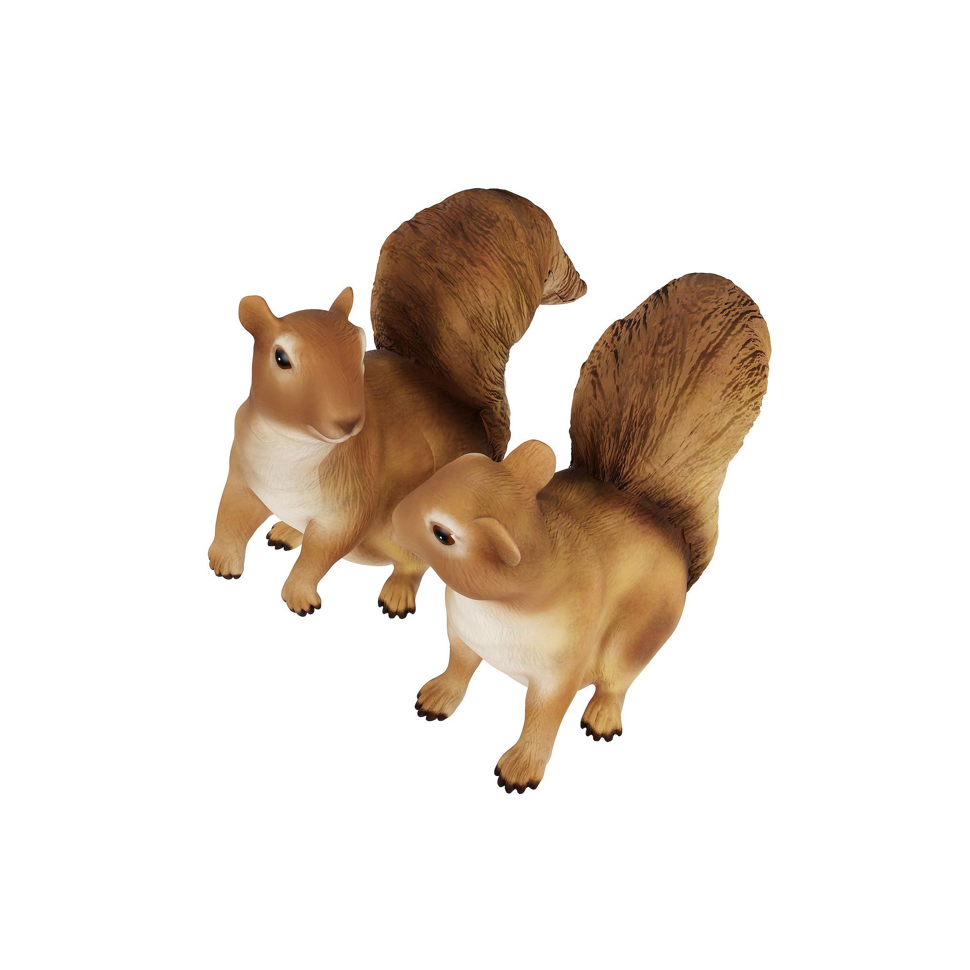 Pure Garden Squirrel Statues for Lawn and Garden (Set of 2), Multi