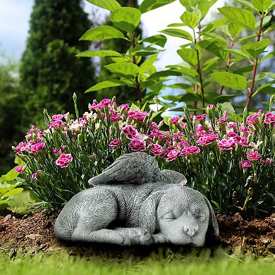 Pure Garden Dog Angel Remembrance Figurine