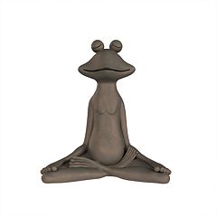 11 Frog Sitting In A Sukhasana Yoga Position Garden Statue 