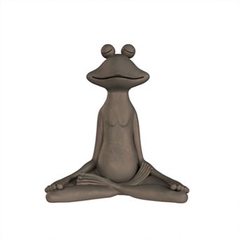 Pure Garden Meditating Yoga Frog Statue