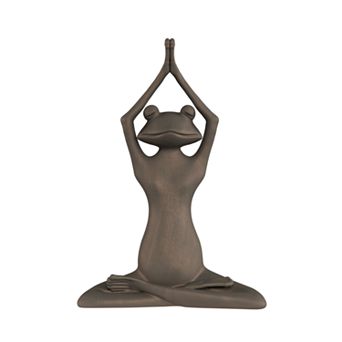 Pure Garden Yoga Frog Outdoor Figurine