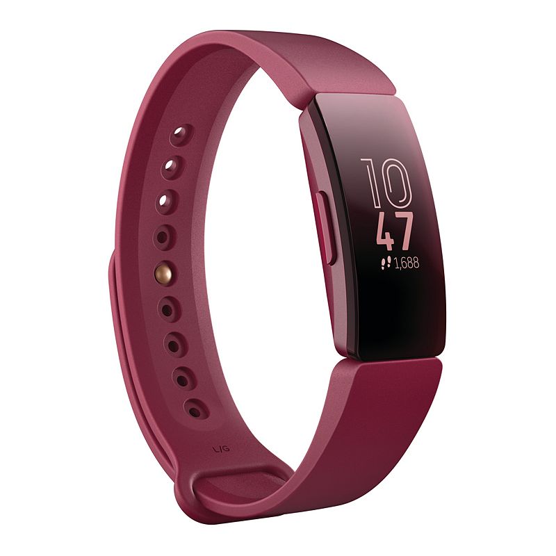 Fitbit Inspire Fitness Tracker, Dark Red