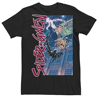 Men's Marvel Universe Spider Gwen Jumping Spider Graphic Tee