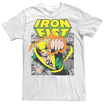 Men's Marvel Comics Retro Iron Fist Punch Graphic Tee