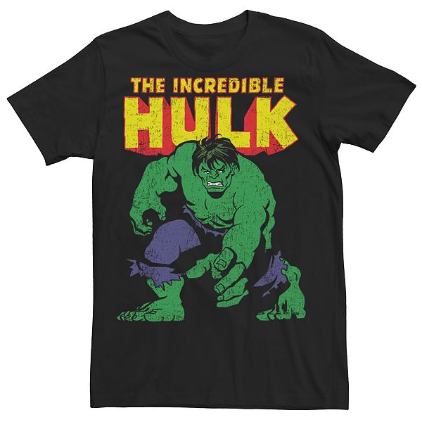 Men's Marvel Comics Retro Big Time The Incredible Hulk Graphic Tee