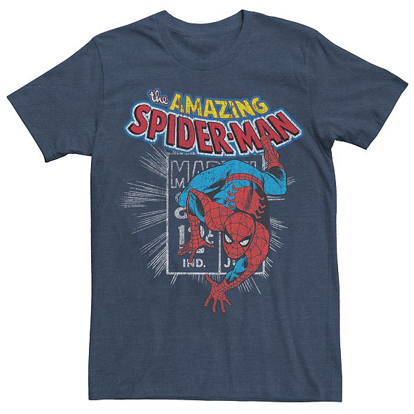 Men's Marvel Comics Retro Spider-Man Stamp Graphic Tee
