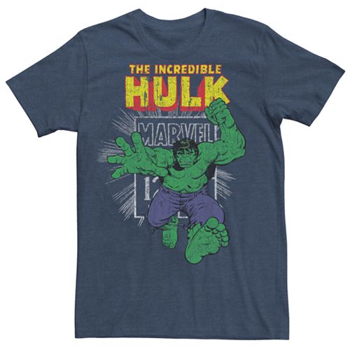 Men's Marvel Comics Retro The Incredible Hulk Stamp Graphic Tee