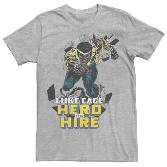 Men's Marvel Comics Retro Luke Cage Hero for Hire Graphic Tee
