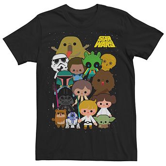 Men's A Star Wars New Hope Ep4 Cute Group Tee