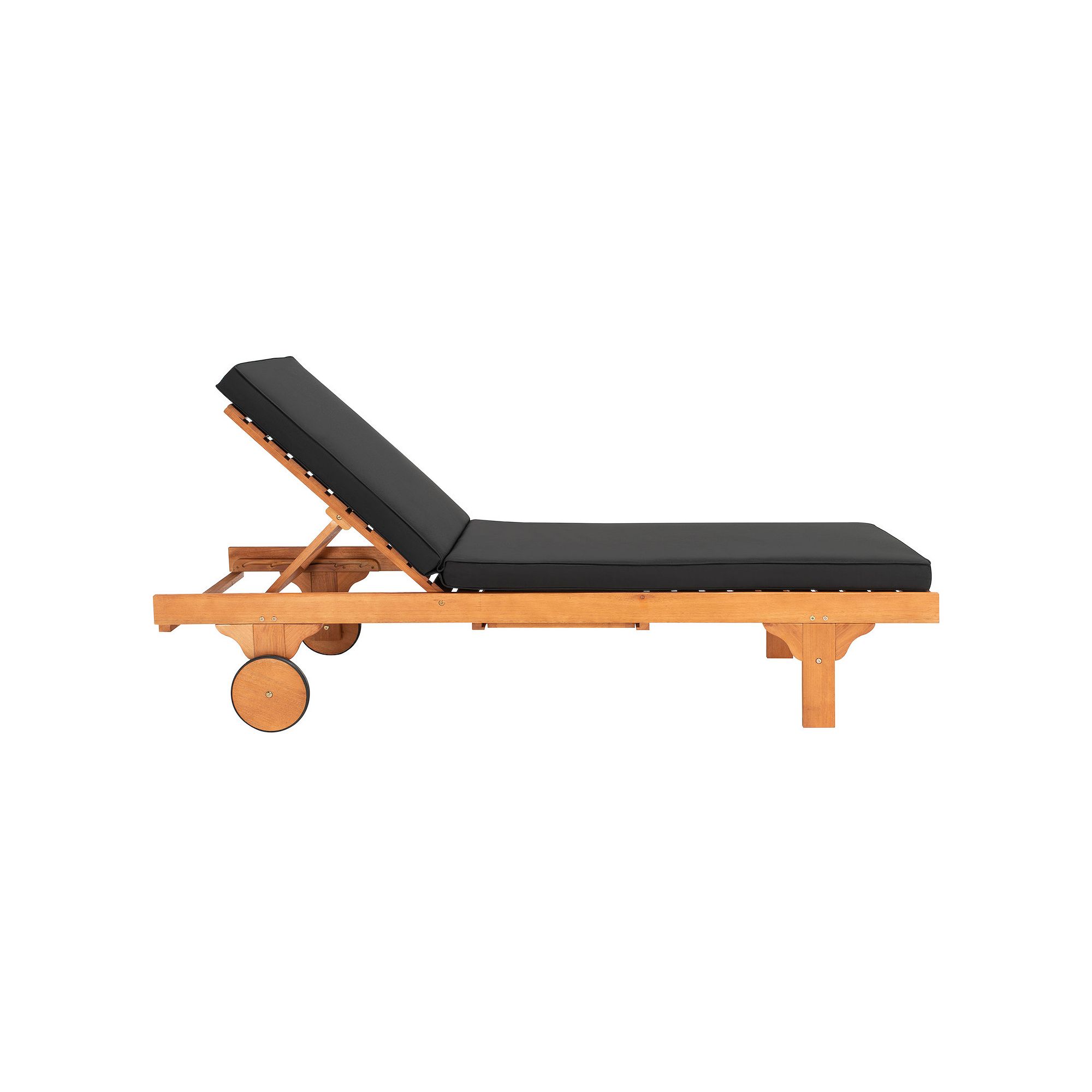 Safavieh Newport Chaise Lounge Chair, Natural Black