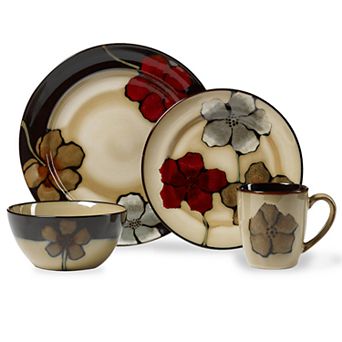 Pfaltzgraff Painted Poppies 16 pc Set