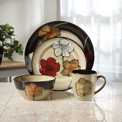 Pfaltzgraff Painted Poppies 16pc set