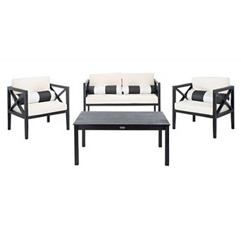 Safavieh Nunzio 4 pc Outdoor Set With Accent Pillows
