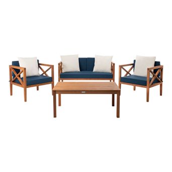 Safavieh Nunzio 4 pc Outdoor Set With Accent Pillows