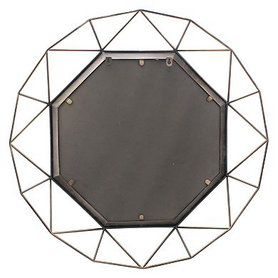 Stonebriar Collection Gold Geometric Hanging Wall Mirror