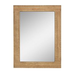 Stonebriar Collection Natural Wood Frame Hanging Wall Mirror