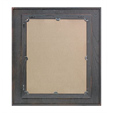 Stonebriar Collection Wood Plank Hanging Wall Mirror