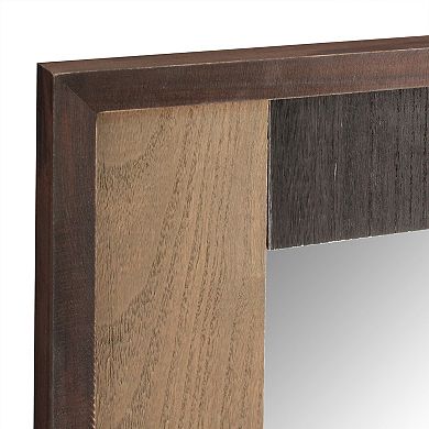 Stonebriar Collection Wood Plank Hanging Wall Mirror