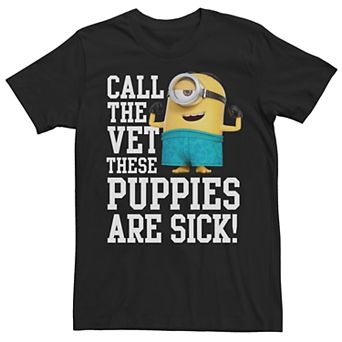 Men's Minions Sick Puppies Tee
