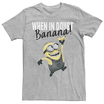 Men's Minions When In Doubt Banana Tee