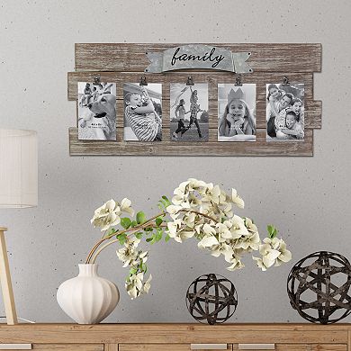 Stonebriar Collection Rustic Wood Collage Picture Frame