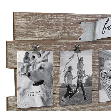 Stonebriar Collection Rustic Wood Collage Picture Frame