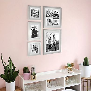 Stonebriar Collection Decorative Silver 5-Piece Photo Frame Set