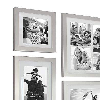 Stonebriar Collection Decorative Silver 5-Piece Photo Frame Set